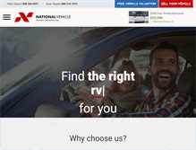 Tablet Screenshot of nationalvehicle.com